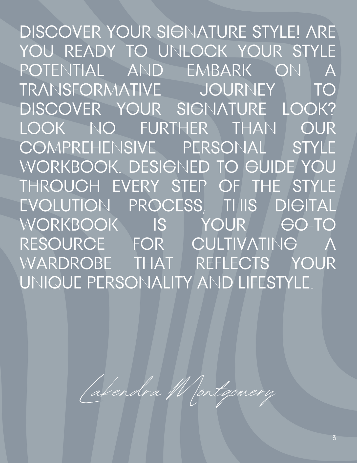 Personal Style Workbook Digital Workbook